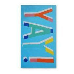 Yay Solid Beach Towel Turquoise Whisper